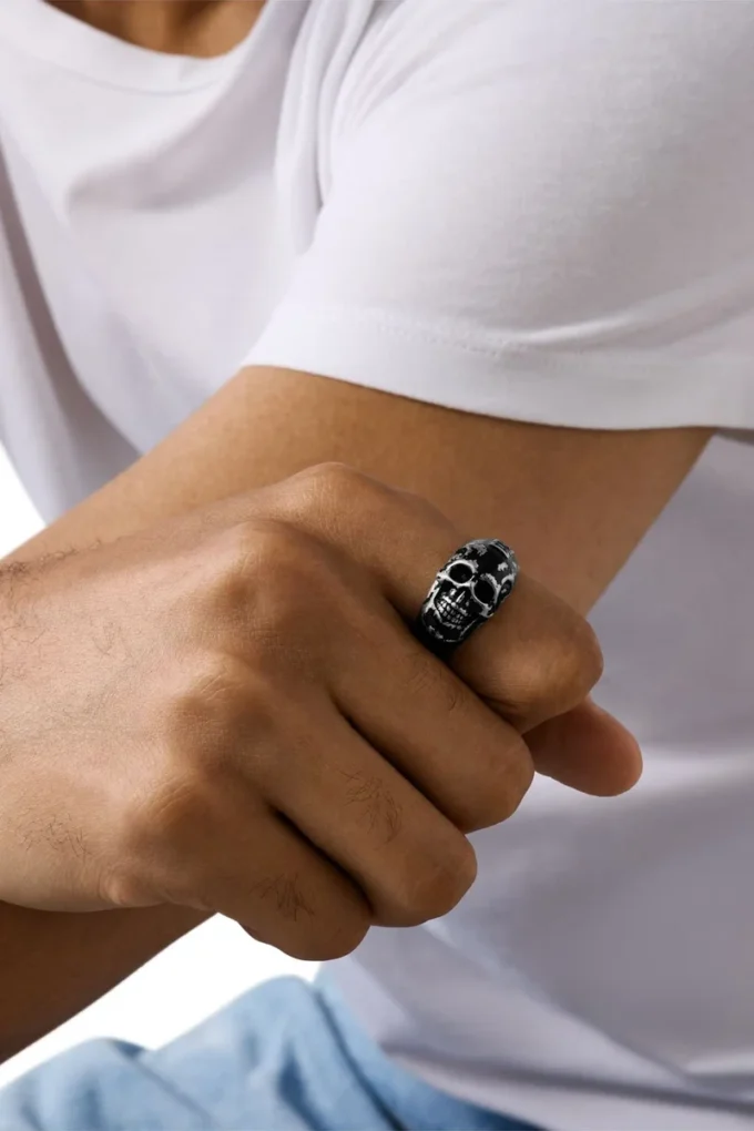 dx1579040 jewel Stainless Steel Skull Ring