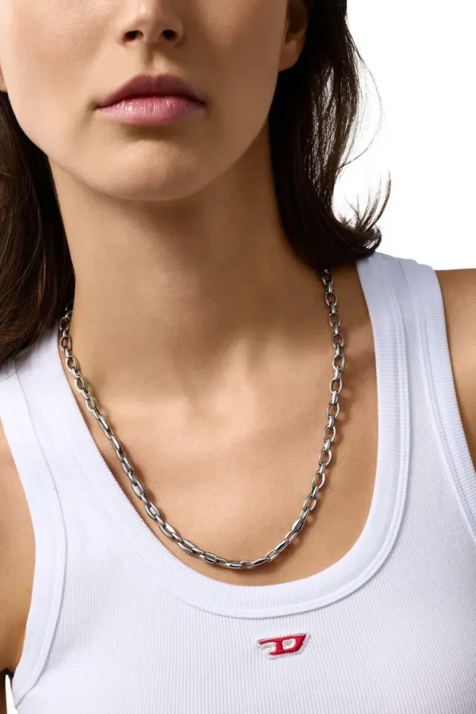 dx1582040 jewel Stainless Steel Chain Necklace
