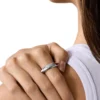 dx1584040 jewel Stainless Steel Band Ring