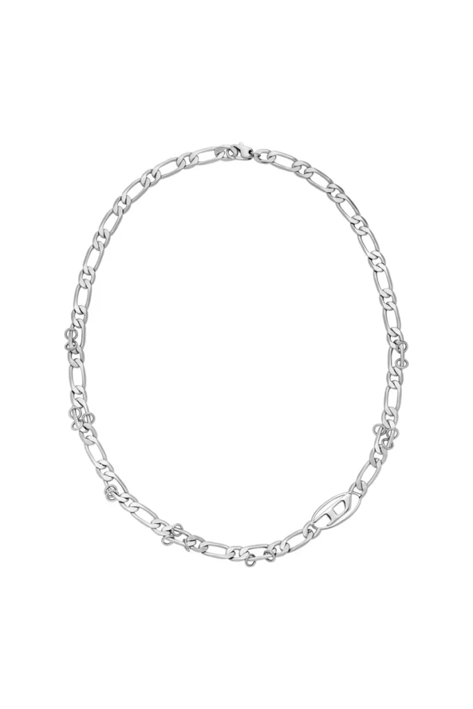 dx1600040 Stainless Steel and Brass Chain Necklace