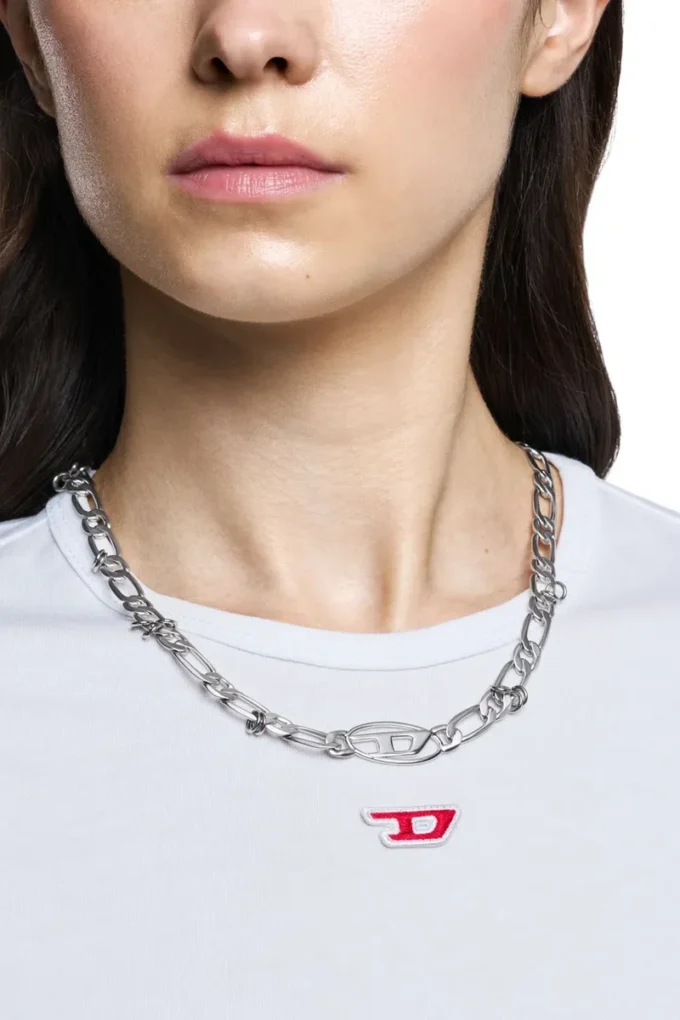 dx1600040 Stainless Steel and Brass Chain Necklace