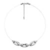 dx1615040 Stainless Steel and Silicone Metamorph Chain Necklace