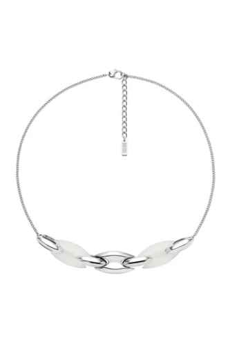 dx1616040 Stainless Steel and Silicone Metamorph Chain Necklace