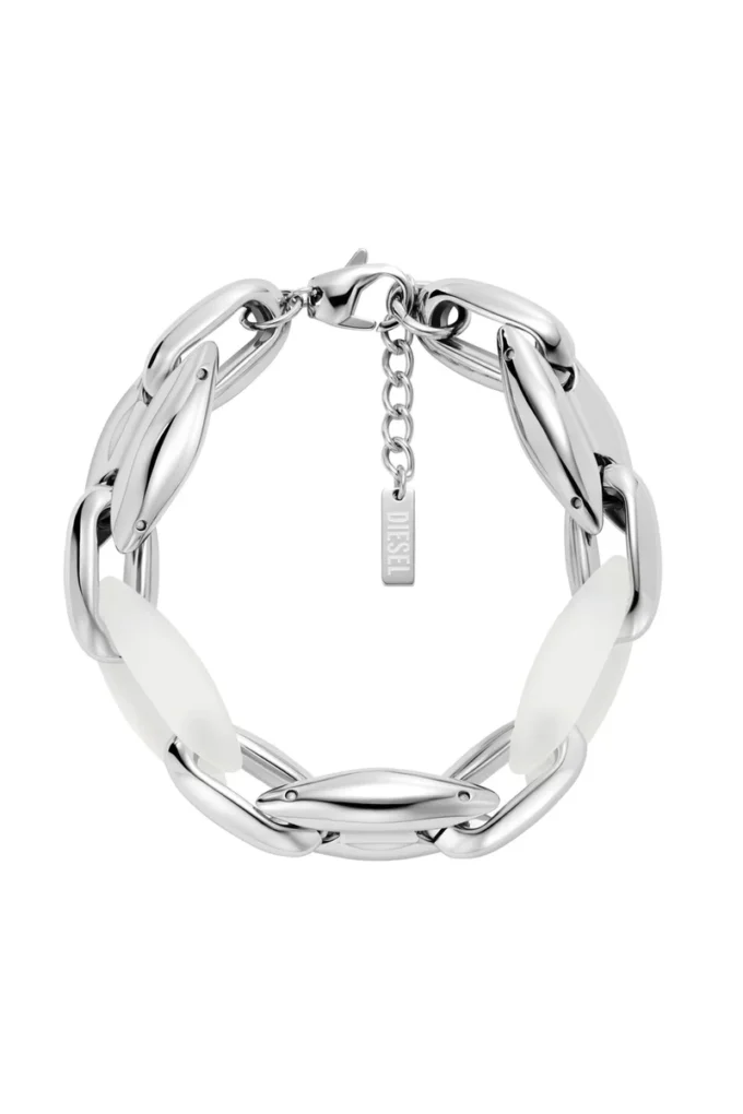 dx1617040 Stainless Steel and Silicone Metamorph Chain Bracelet