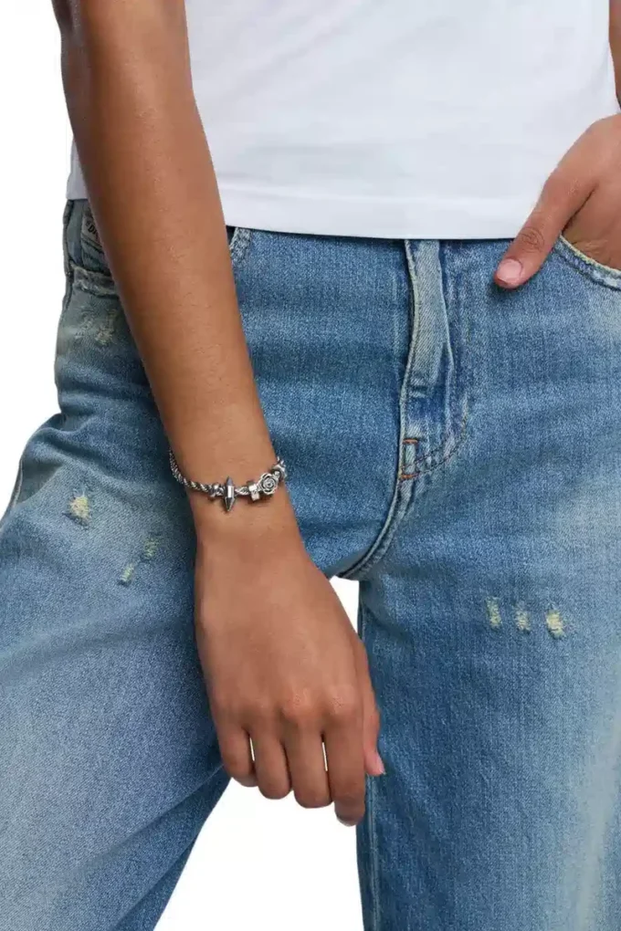 dx1622040 jewellery Stainless steel charm bracelet