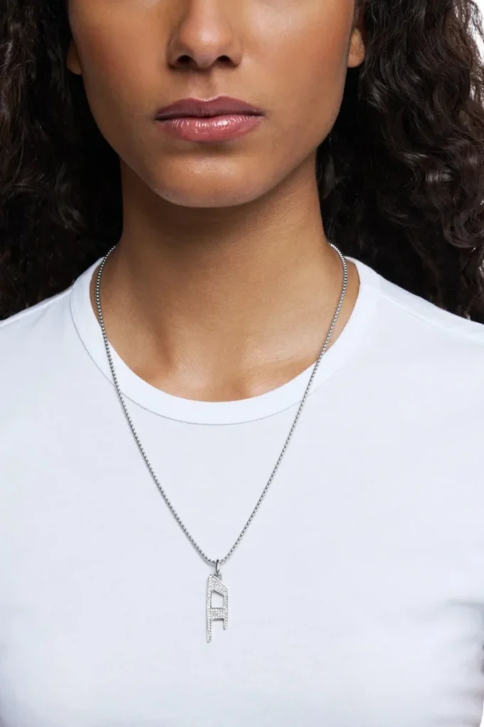 dx1624040 jewellery Stainless steel glitz pendant necklace