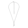 dx1625040 jewellery Stainless steel d logo pendant necklace