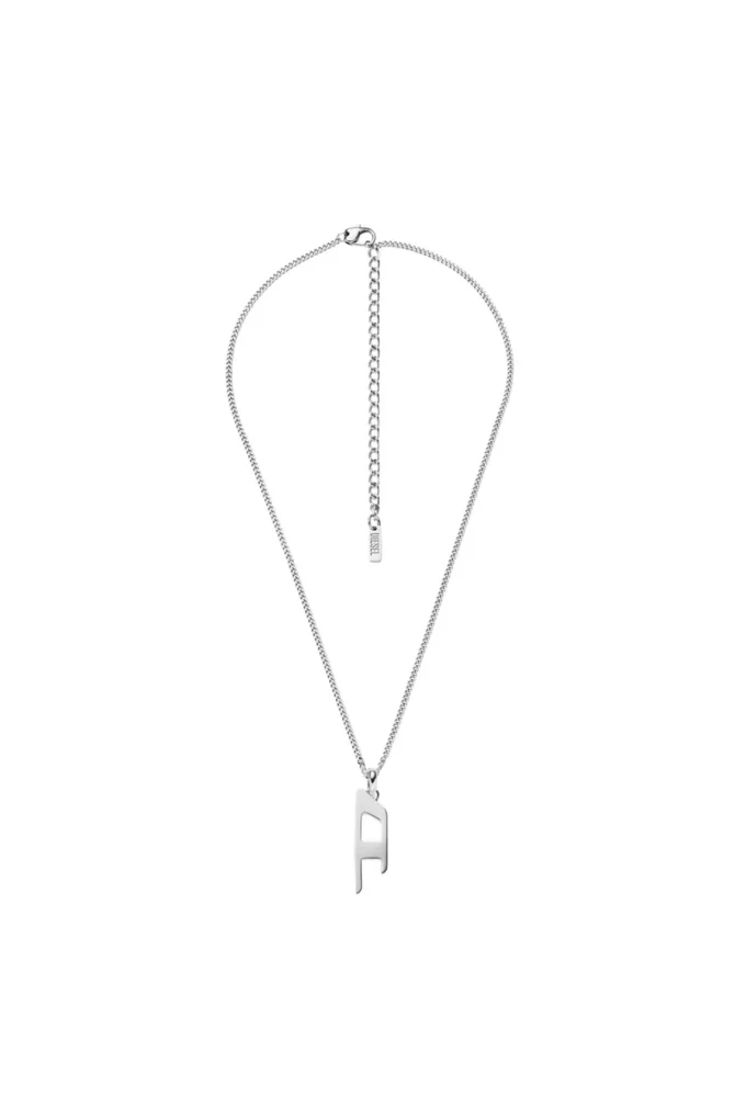 dx1625040 jewellery Stainless steel d logo pendant necklace