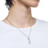 dx1625040 jewellery Stainless steel d logo pendant necklace