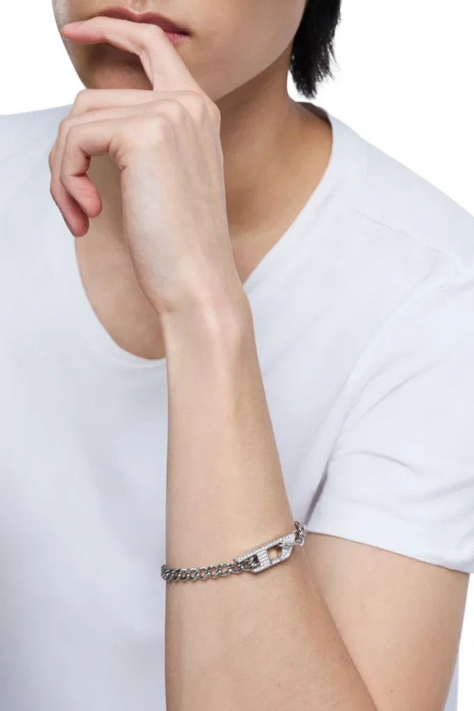 dx1627040 jewellery Stainless steel glitz chain bracelet