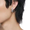 dx1628040 jewellery Stainless steel glitz hoop earring
