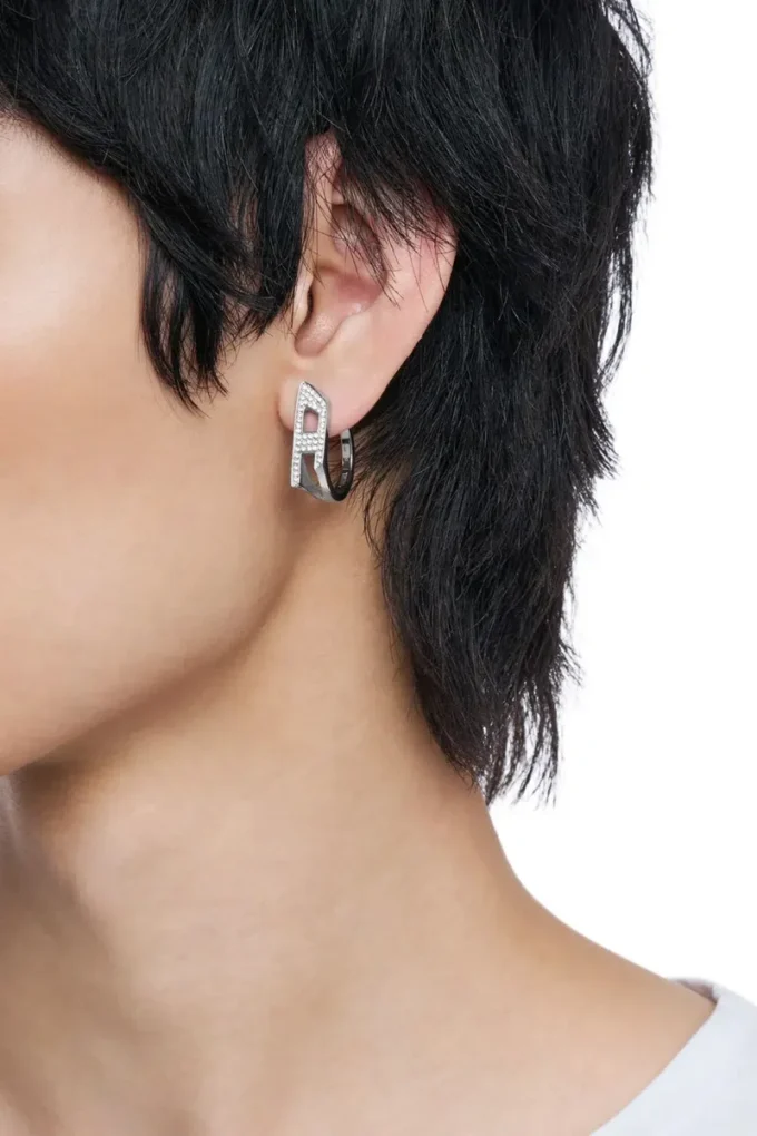 dx1628040 jewellery Stainless steel glitz hoop earring
