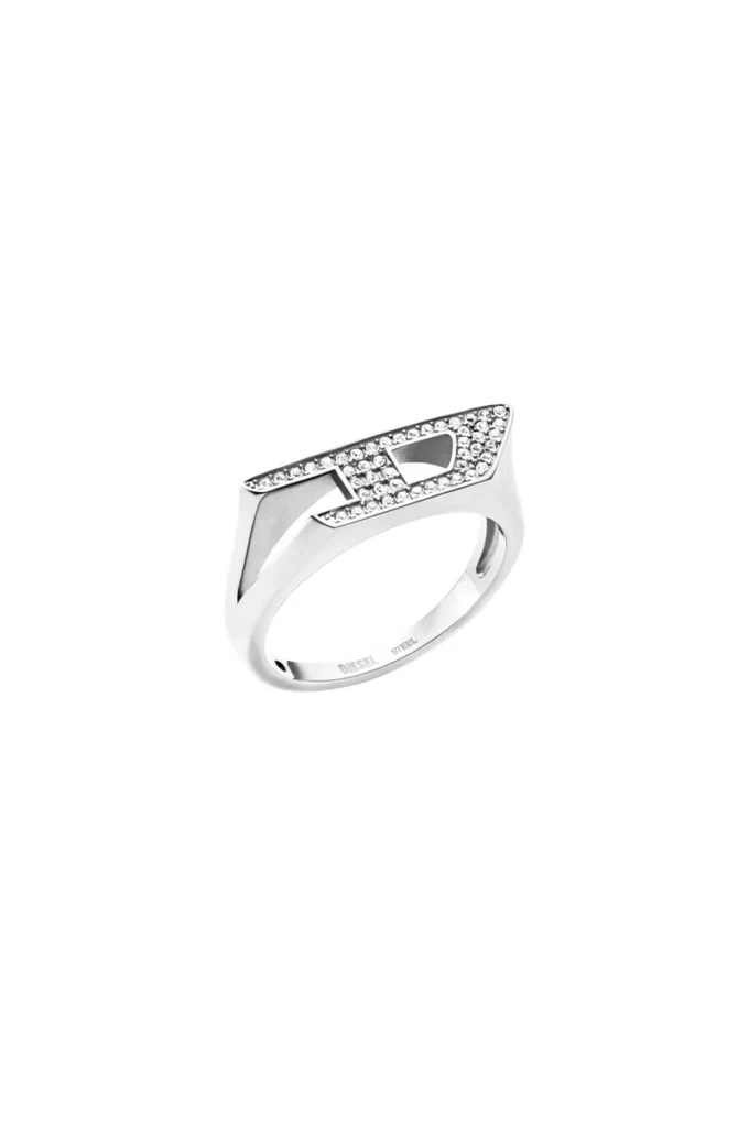 dx1629040 jewellery Stainless steel glitz signet ring