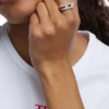 dx1629040 jewellery Stainless steel glitz signet ring