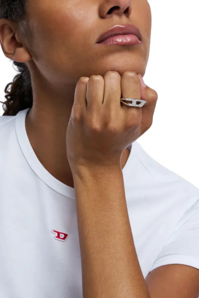 dx1629040 jewellery Stainless steel glitz signet ring
