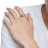 dx1629040 jewellery Stainless steel glitz signet ring