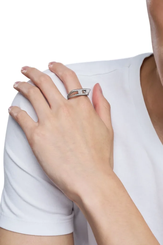 dx1629040 jewellery Stainless steel glitz signet ring