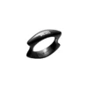 dx1632001 jewellery Black stainless steel band ring