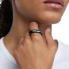 dx1632001 jewellery Black stainless steel band ring