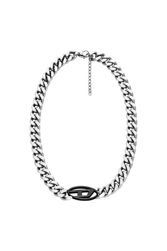 dx1635931 jewellery Two-tone stainless steel chain necklace