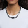 dx1635931 jewellery Two-tone stainless steel chain necklace