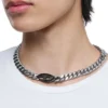 dx1635931 jewellery Two-tone stainless steel chain necklace