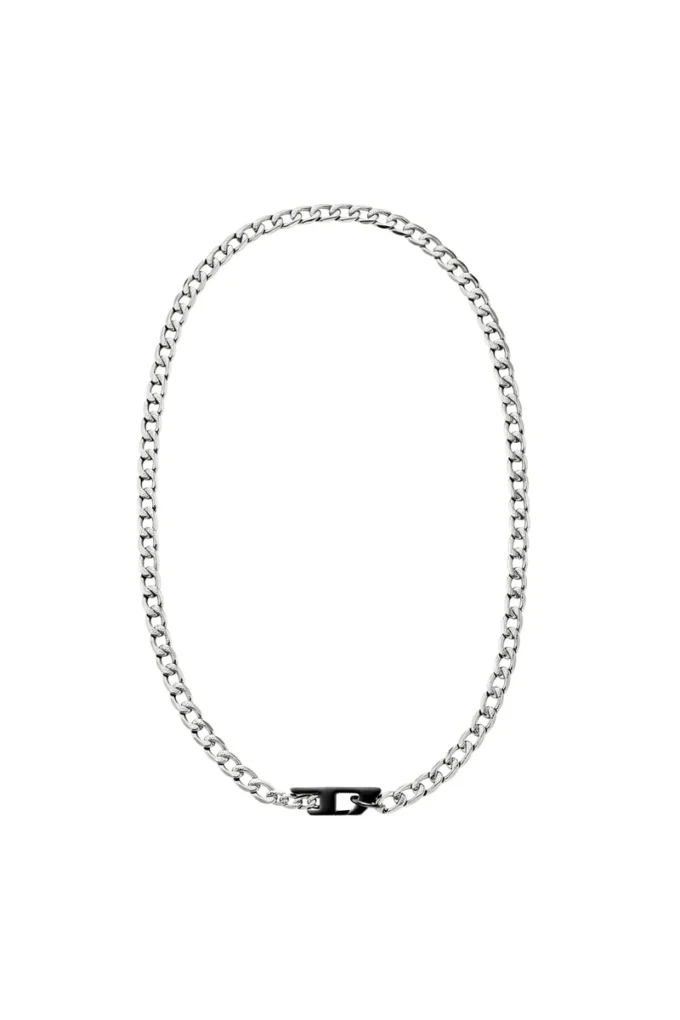 dx1636931 jewellery Two-tone stainless steel chain necklace