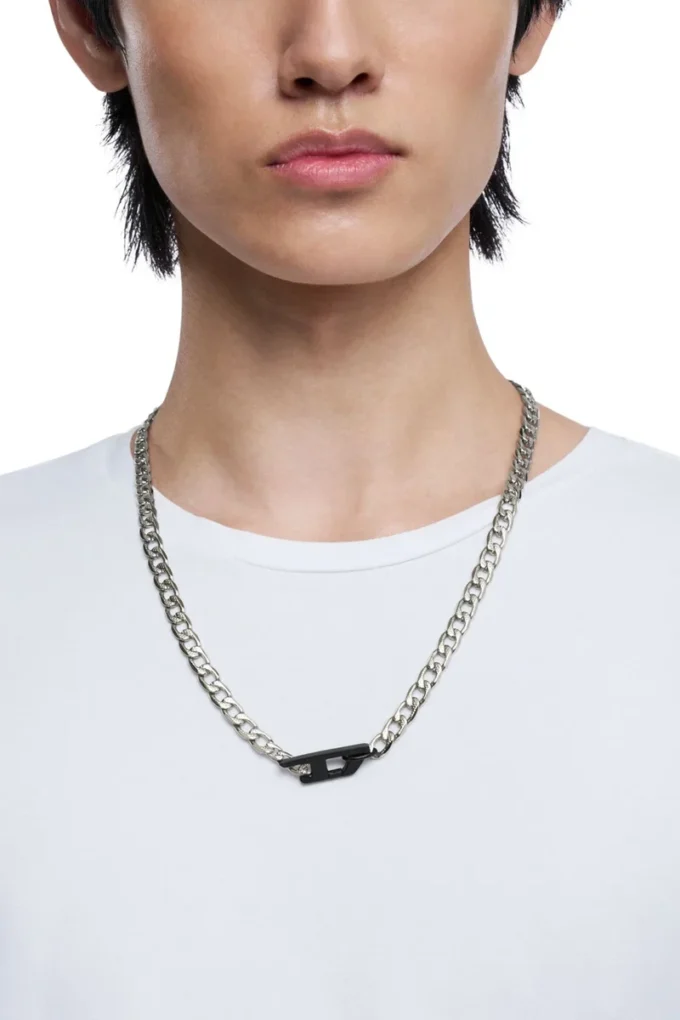 dx1636931 jewellery Two-tone stainless steel chain necklace