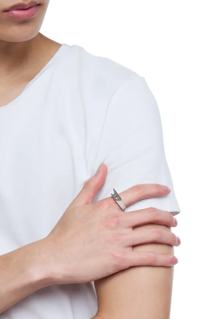 dx1638040 jewellery Stainless steel signet ring
