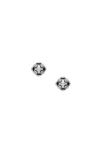 dx1657931 jewellery Two-tone brass stud earrings