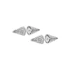 dx1658040 jewellery Silver-tone brass stud earrings
