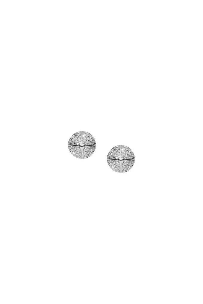 dx1658040 jewellery Silver-tone brass stud earrings