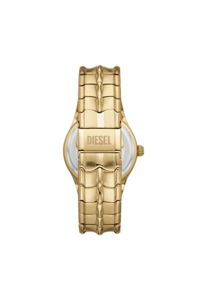 dz2186 Vert Three-Hand Date Gold-Tone Stainless Steel Watch
