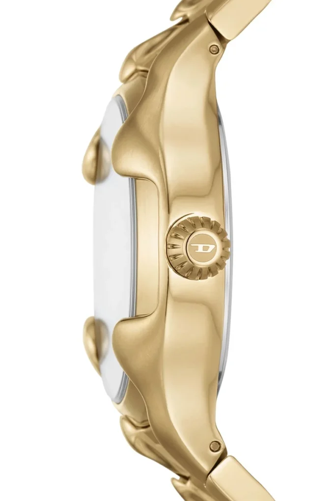 dz2186 Vert Three-Hand Date Gold-Tone Stainless Steel Watch