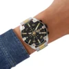 dz4627 Spiked Stainless Steel Watch