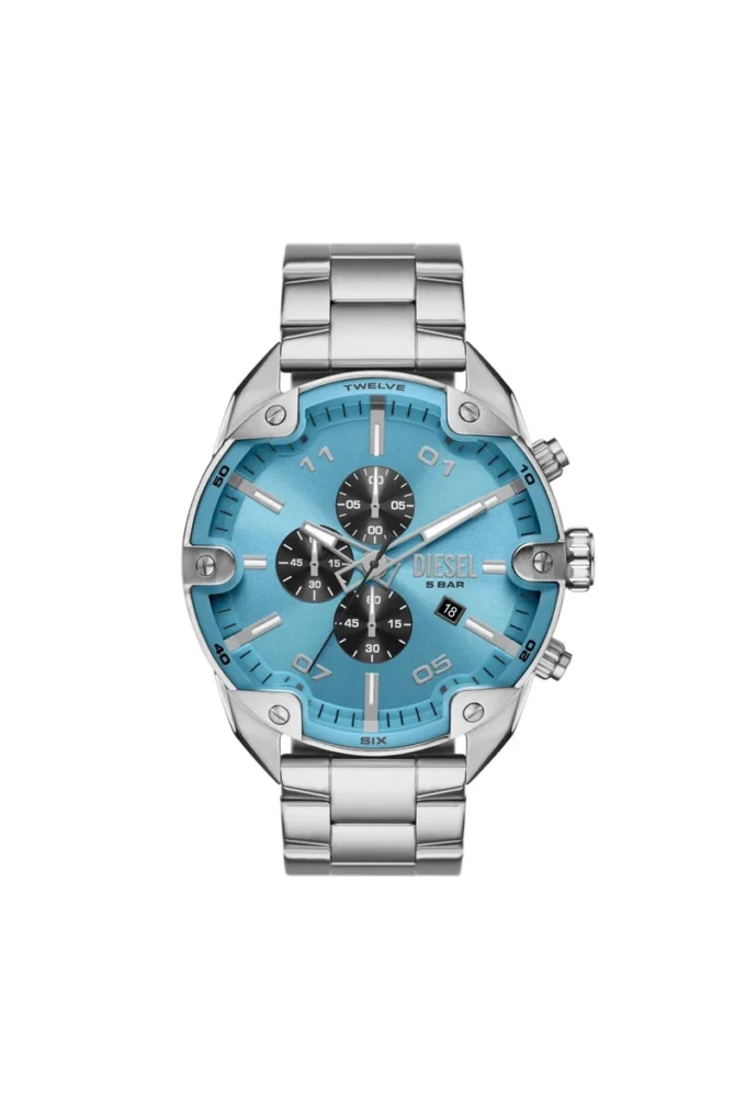 dz4655 Spiked chronograph stainless steel watch