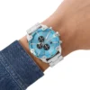 dz4655 Spiked chronograph stainless steel watch