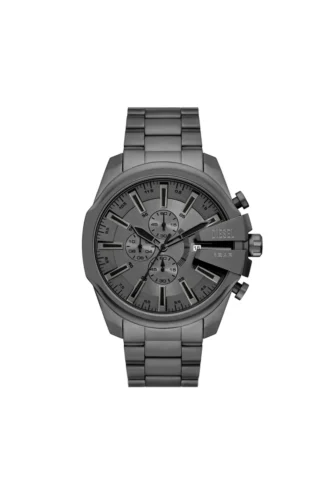 dz4676 Diesel Mega Chief Slim Chronograph Gray Stainless Steel Watch
