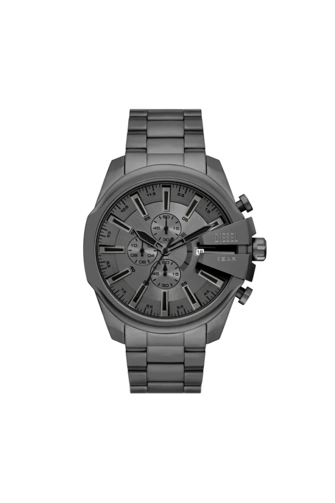 dz4676 Diesel Mega Chief Slim Chronograph Gray Stainless Steel Watch