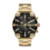 dz4678 Diesel Spiked Chronograph Gold-Tone Stainless Steel Watch