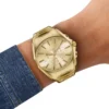 dz4695 watch D-Curve gold-tone stainless steel watch