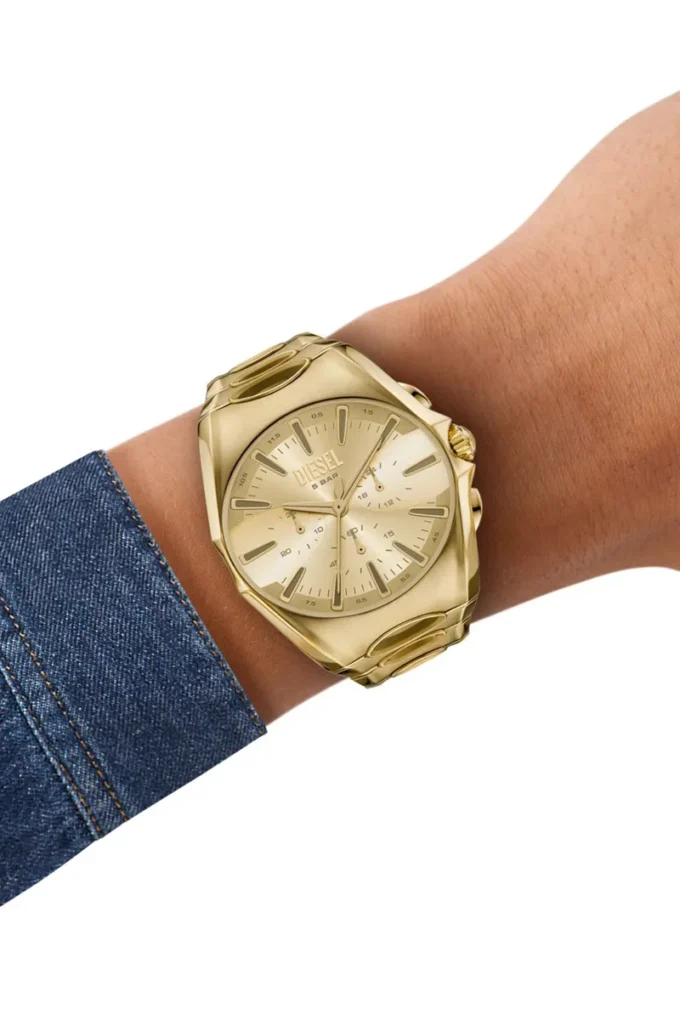 dz4695 watch D-Curve gold-tone stainless steel watch