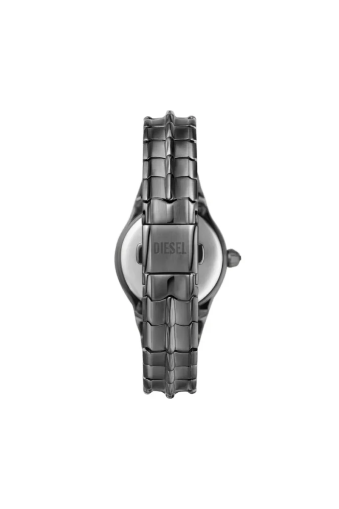 dz5603 Vert three-hand gunmetal stainless steel watch