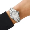 dz5605 Vert three-hand stainless steel watch