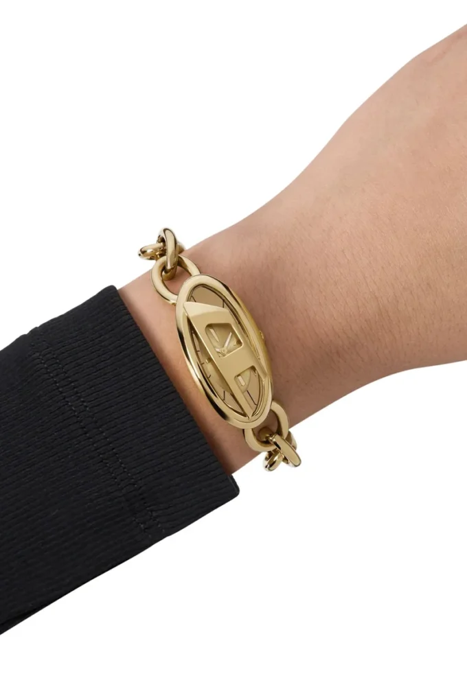 dz5611 watch D-Era Two -Hand Gold-Tone Stainless Steel Watch