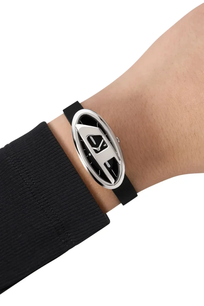 dz5612 watch D-Era Two -Hand Black Leather Watch