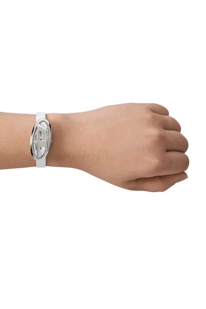 dz5613 watch D-Era Two-Hand White Leather Watch