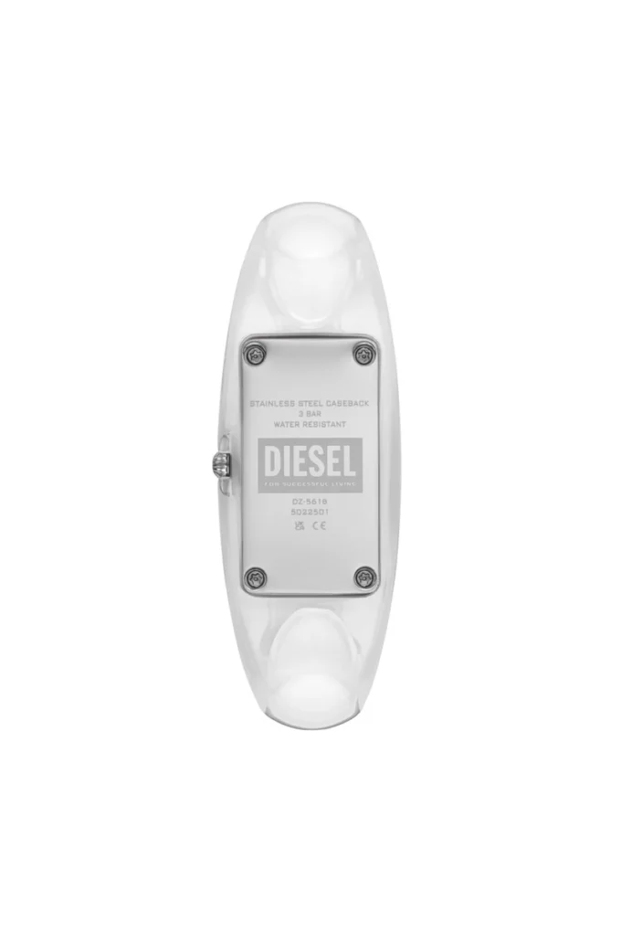 dz5618 watch Diesel Wonder-D Two-Hand White Nylon Resin Watch