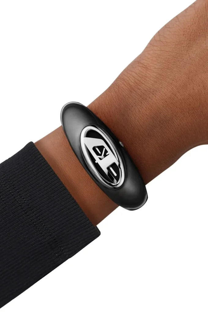 dz5619 watch Diesel Wonder-D Two-Hand Black Nylon Resin Watch