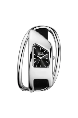 dz5627 watch Wrap-D black leather watch